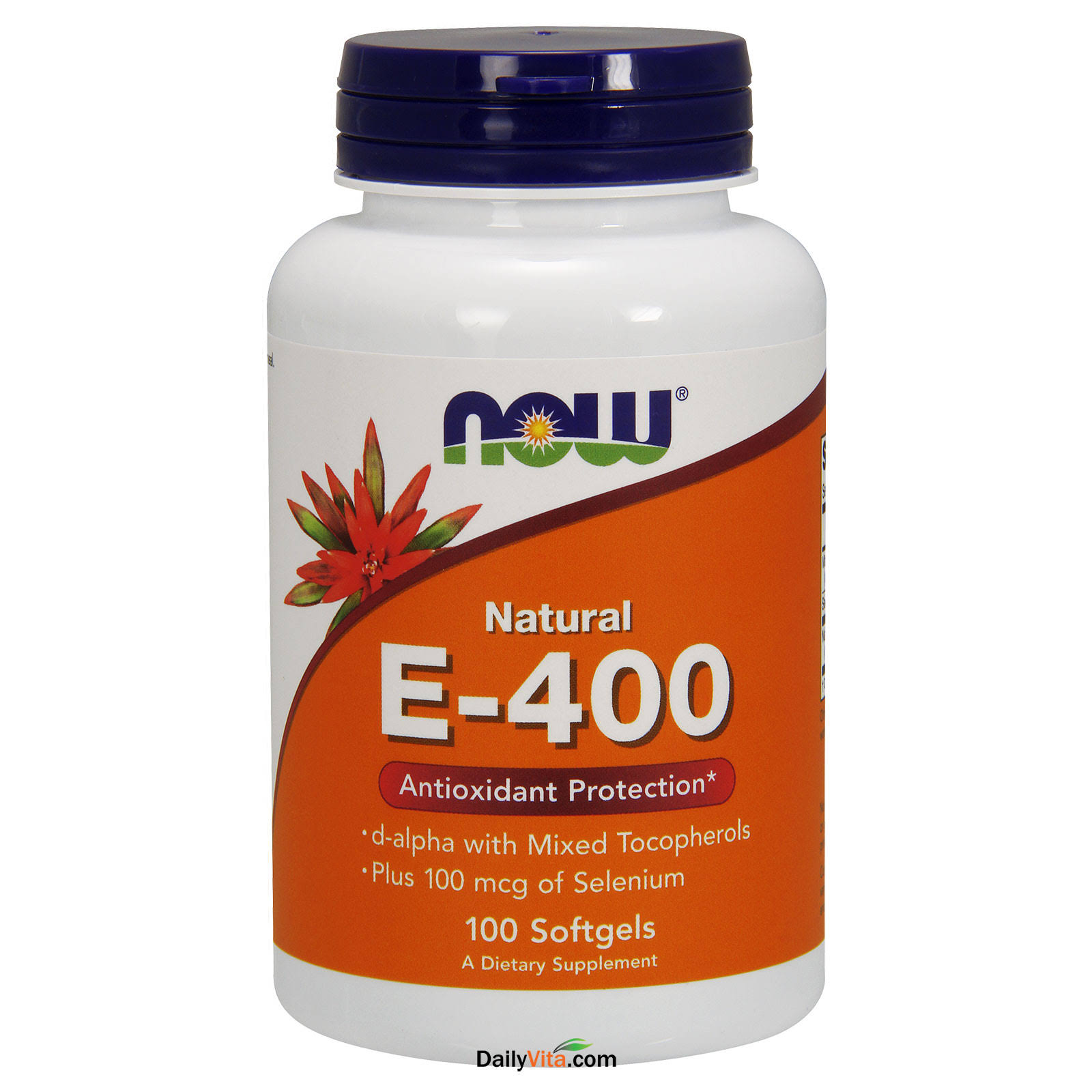 Now Vitamin E-400 Dietary Supplement - 100 Softgels