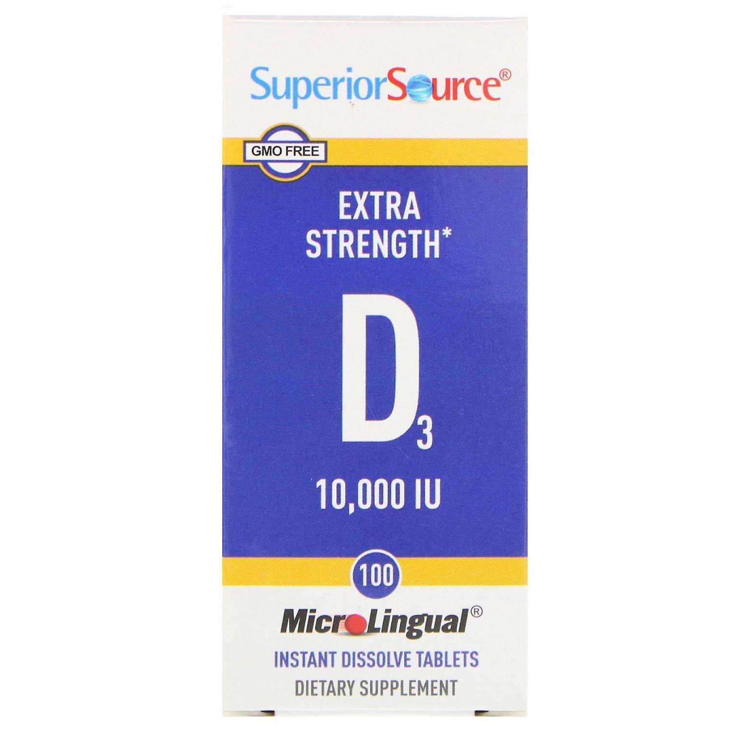 Superior Source D3 - 10,000IU, 100 Tablets