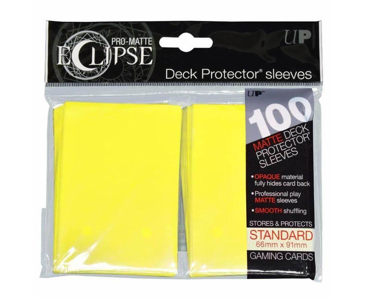 Ultra Pro Matte Eclipse Lemon Yellow Standard Deck Protector Sleeves (