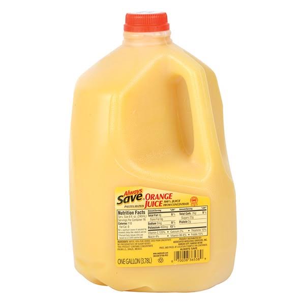 Always Save Orange Juice - 128 fl oz