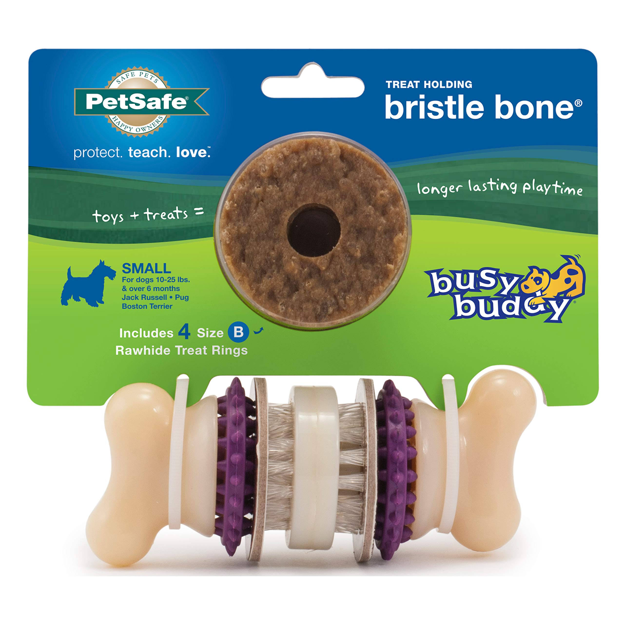 PetSafe Busy Buddy Bristle Bone Dog Toy - Small