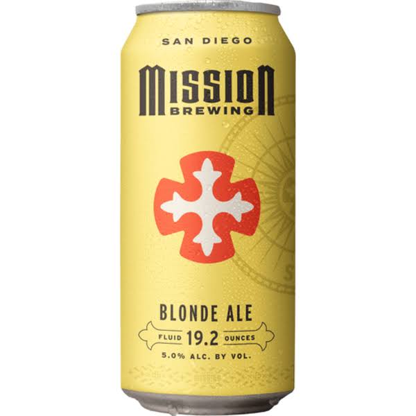 Mission Brewery Blonde Ale - 19.2 oz (Blonde and Golden Ales)