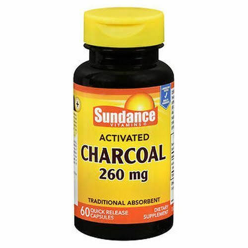 Sundance Vitamins Activated Charcoal Supplements - 60ct