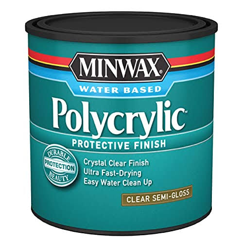 Minwax Semi-Gloss Polycrylic Protective Finish - 8 oz