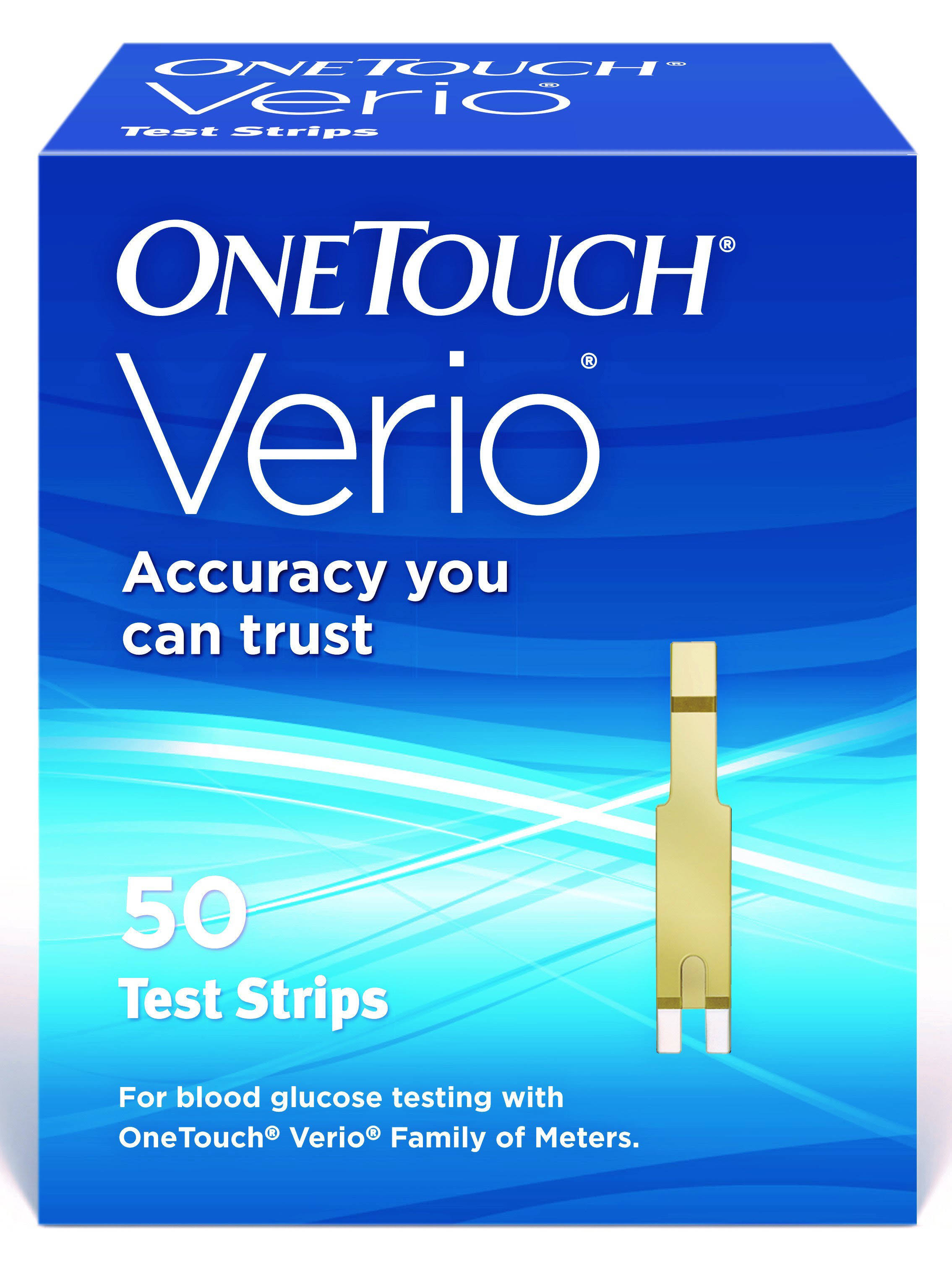 Onetouch Verio Blood Glucose Test Strips - 50 CT