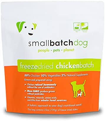 Smallbatch Pets Freeze-Dried Premium Raw Food Diet for Dogs, 25oz,