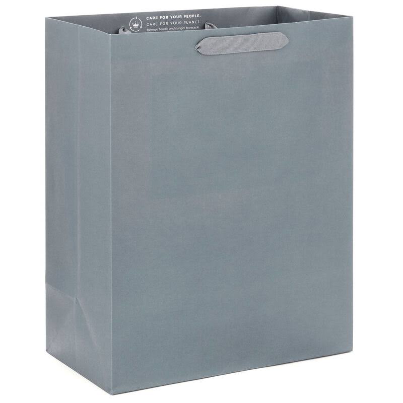 13" Large Gray Gift Bag
