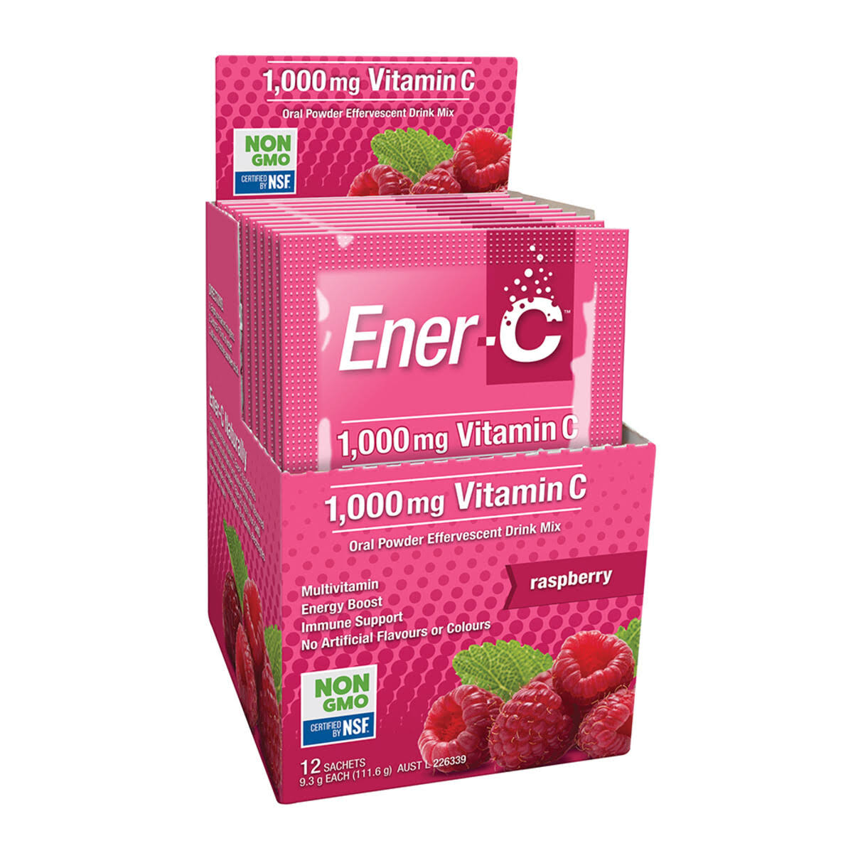 Ener-C Raspberry Sachets 30S