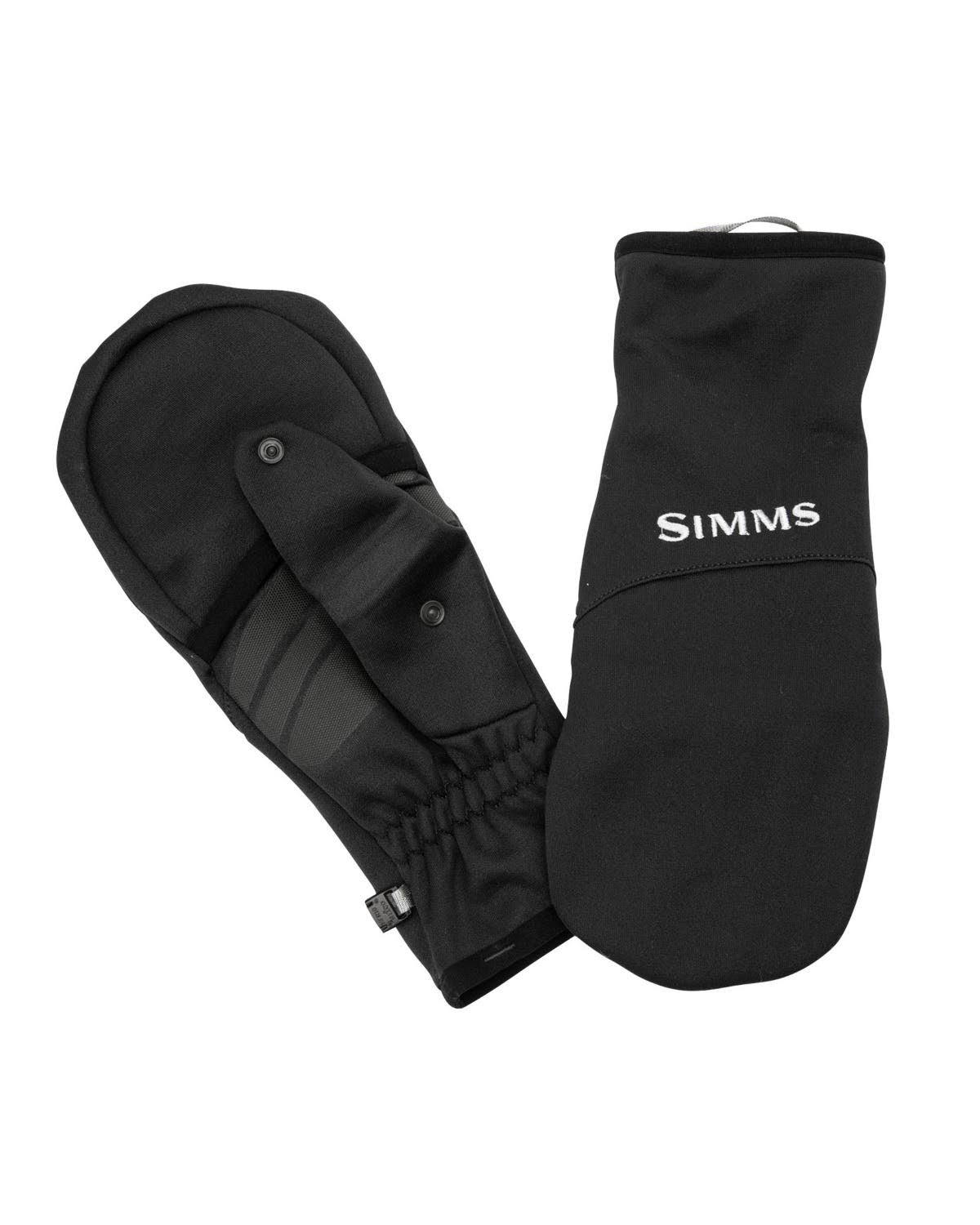 Simms Freestone Half Finger Gloves-Black-S