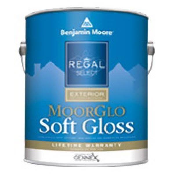 Benjamin Moore Regal Select MoorGlo W0961X-001 Exterior Paint, Soft Gloss, 1 Gal