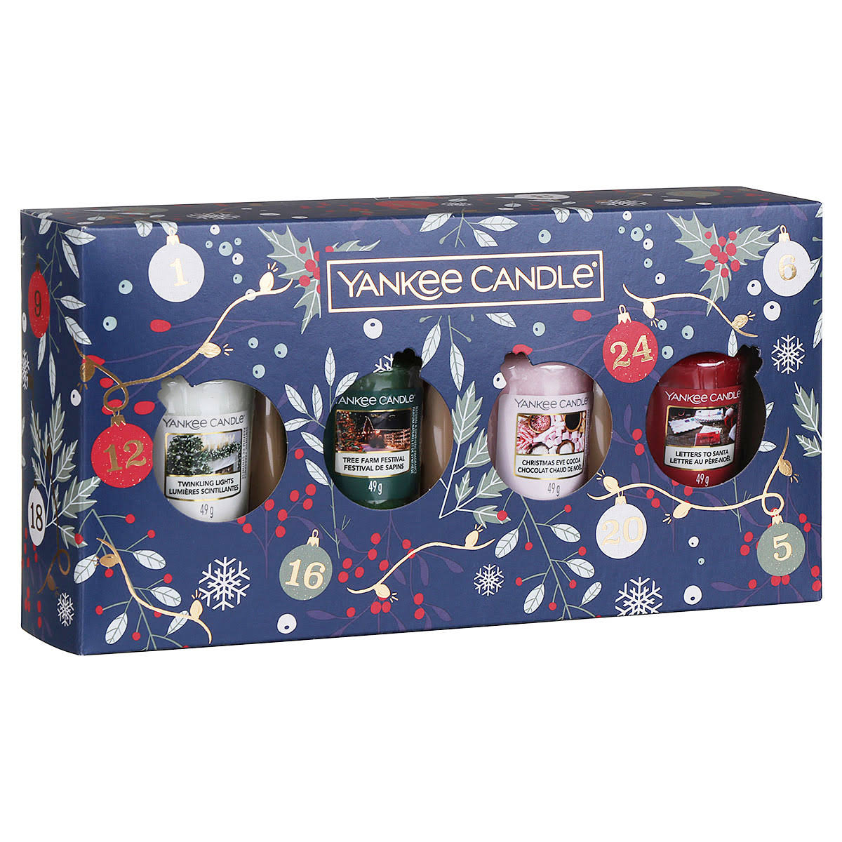 Yankee Candle Countdown to Christmas Four Sampler Votive Gift Set
