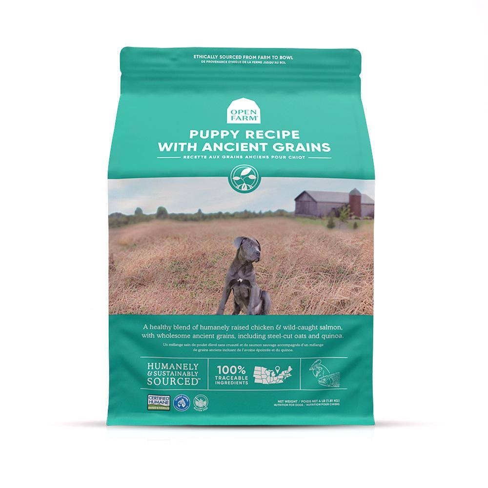 Open Farm Ancient Grains Puppy Dry Dog Food 4 lbs