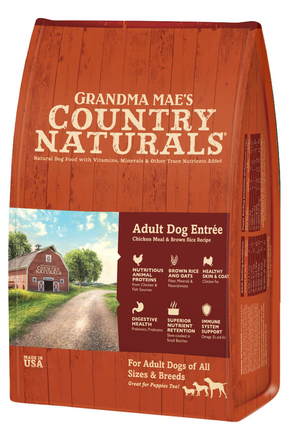 Grandma Mae S Country Nat Adult Dog Food Chicken 14 lb