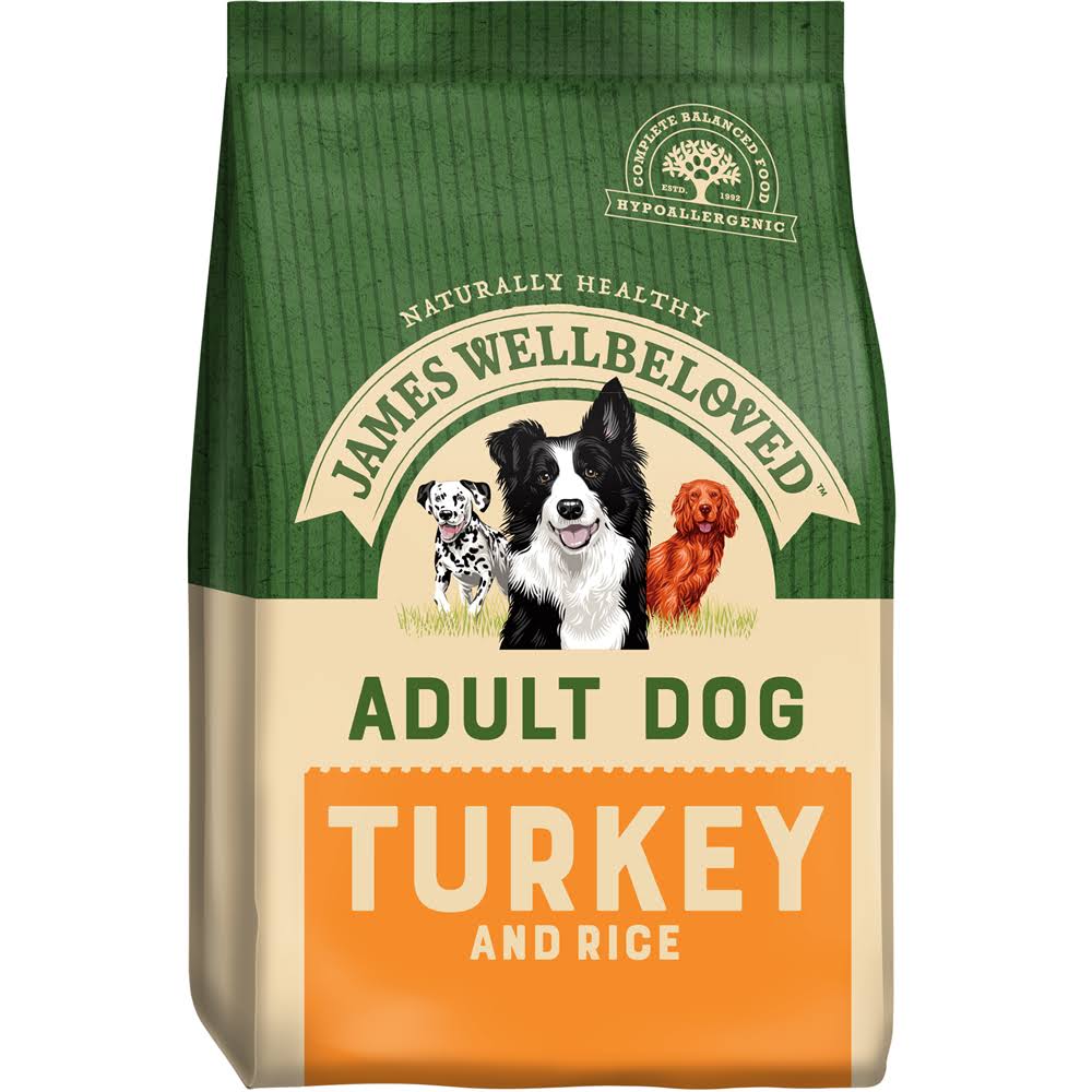 James Wellbeloved Adult Turkey and Rice Kibble - 15 kg