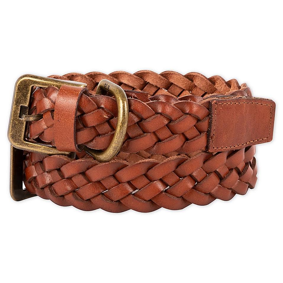 Harry Barker Braided Leather Small Dog Collar in Brown