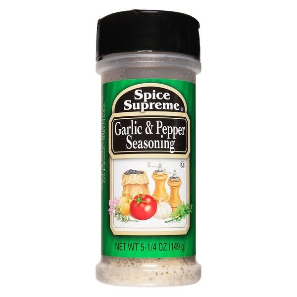 Spice Supreme Garlic and Pepper Seasoning - 5.25 oz