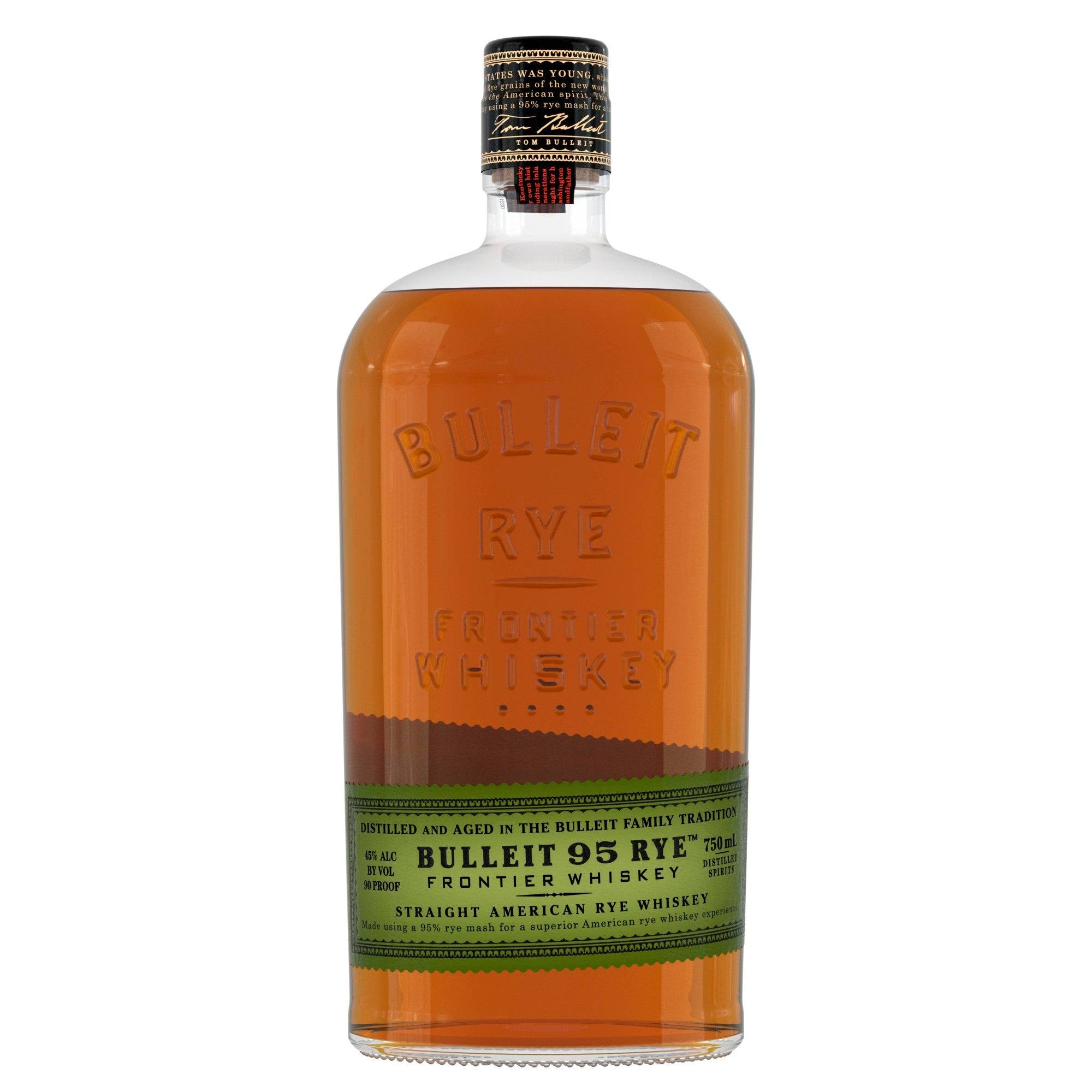 Bulleit Whiskey, Straight 95% Rye Mash - 750 ml