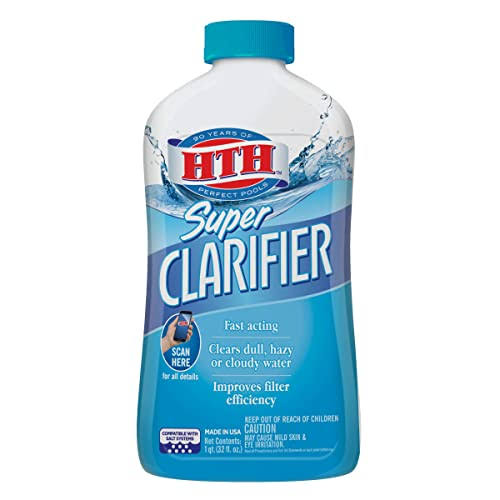 HTH 67023 Super Clarifier Swimming Pool Cleaner, 32 FL oz