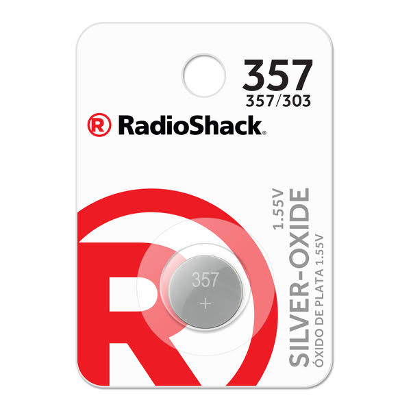 RadioShack 357/303 1.55v Silver-Oxide Button Cell Battery 2302234