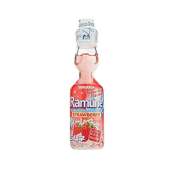 Sangaria Ramune Natural Flavor Soda - Strawberry, 6.76oz