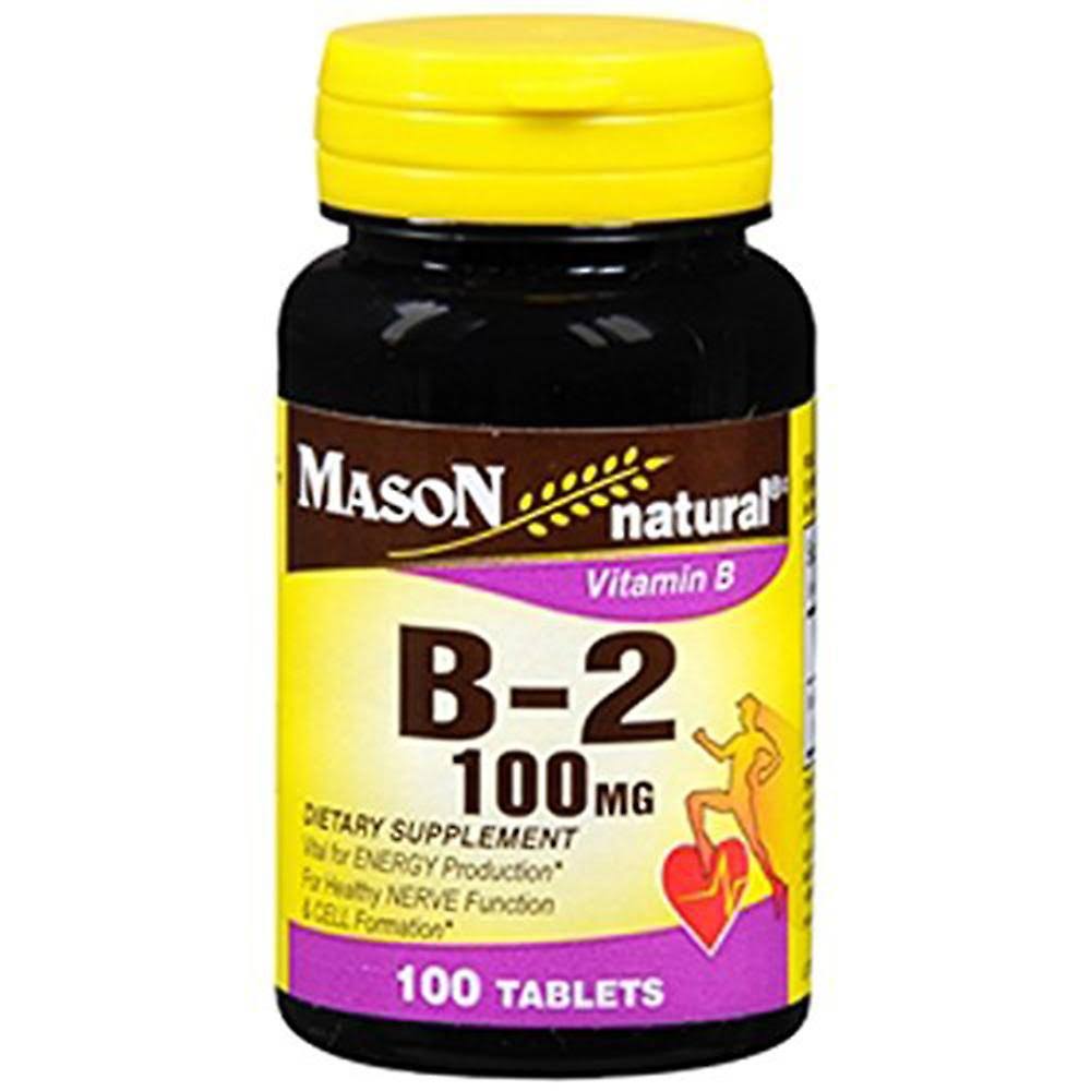 Mason Natural Vitamin B-2 100mg Tablets - x100