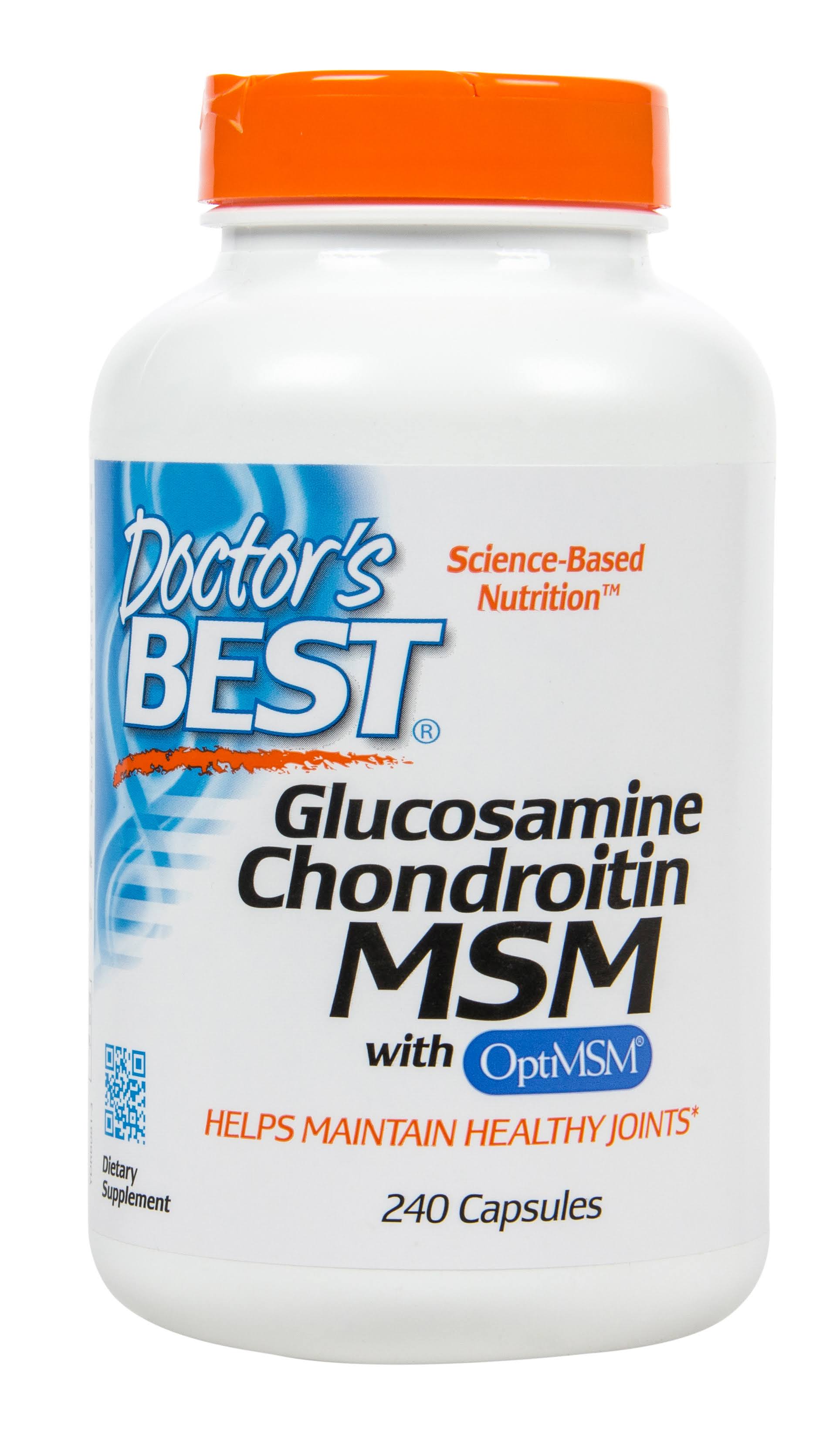 Doctor's Best Glucosamine Chondroitin MSM Capsules - 240-Count