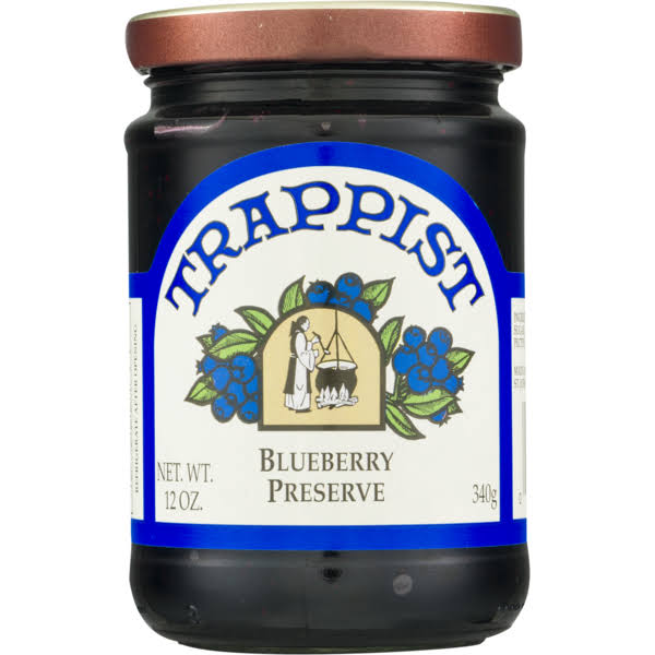 Trappist Preserves, Blueberry - 12 oz