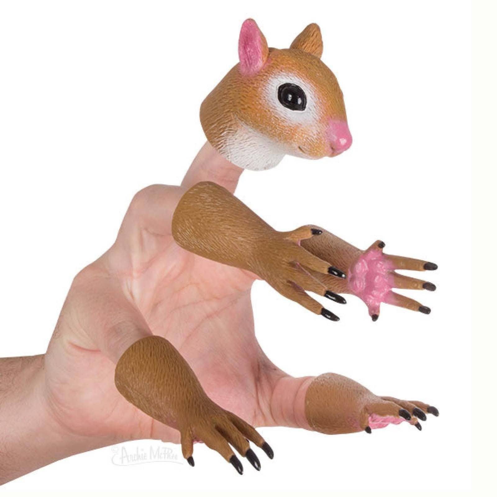 Archie McPhee Handisquirrel Finger Puppets Set of 5