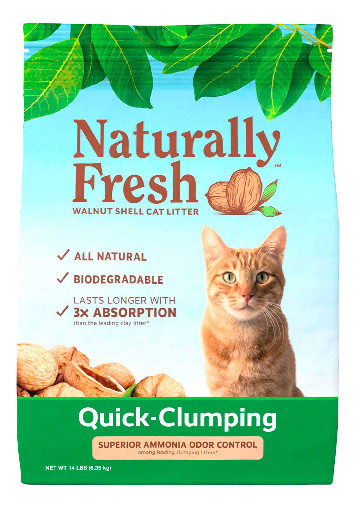 Naturally Fresh Cat Litter 14 lb Quick-Clumping