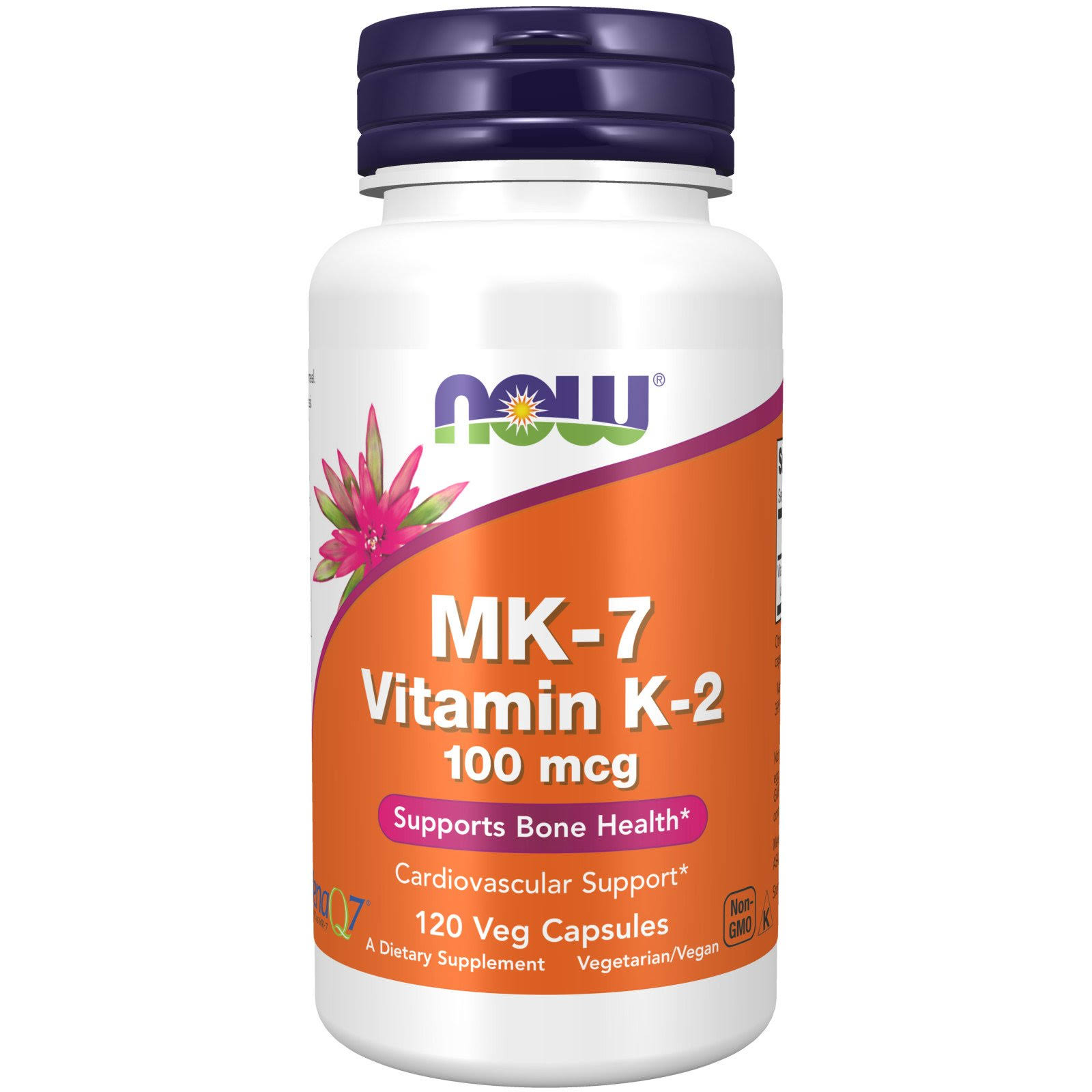 Now Foods MK-7 Vitamin K-2 100 mcg Capsules - 120 Capsules