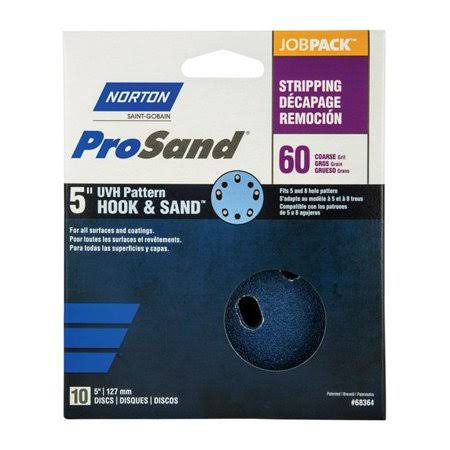 Norton Prosand Universal Vacuum Sanding Disc - 60 Grit ,5",10pcs