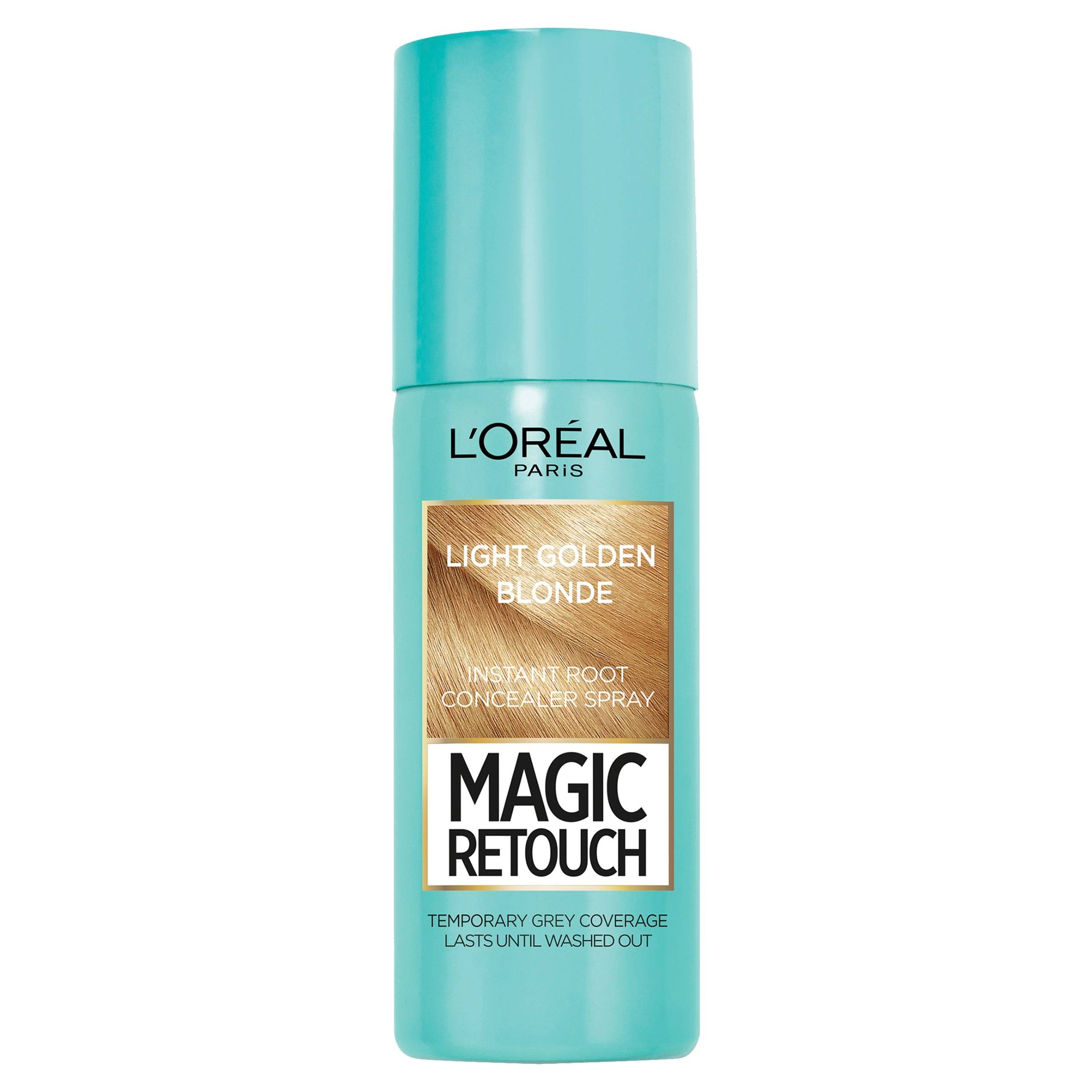 L'Oreal Magic Retouch Temporary Instant Grey Root Concealer Spray - Light Golden Blonde, 75ml