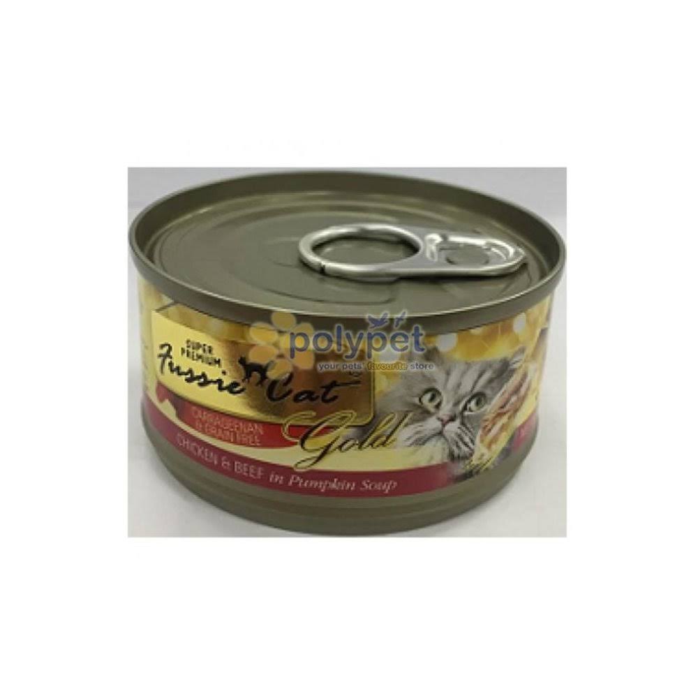 Fussie Cat 98313315 Premium Grain Free Chicken & Beef in Pumpkin Canned Cat Food, 2.82 oz - Pack of 24
