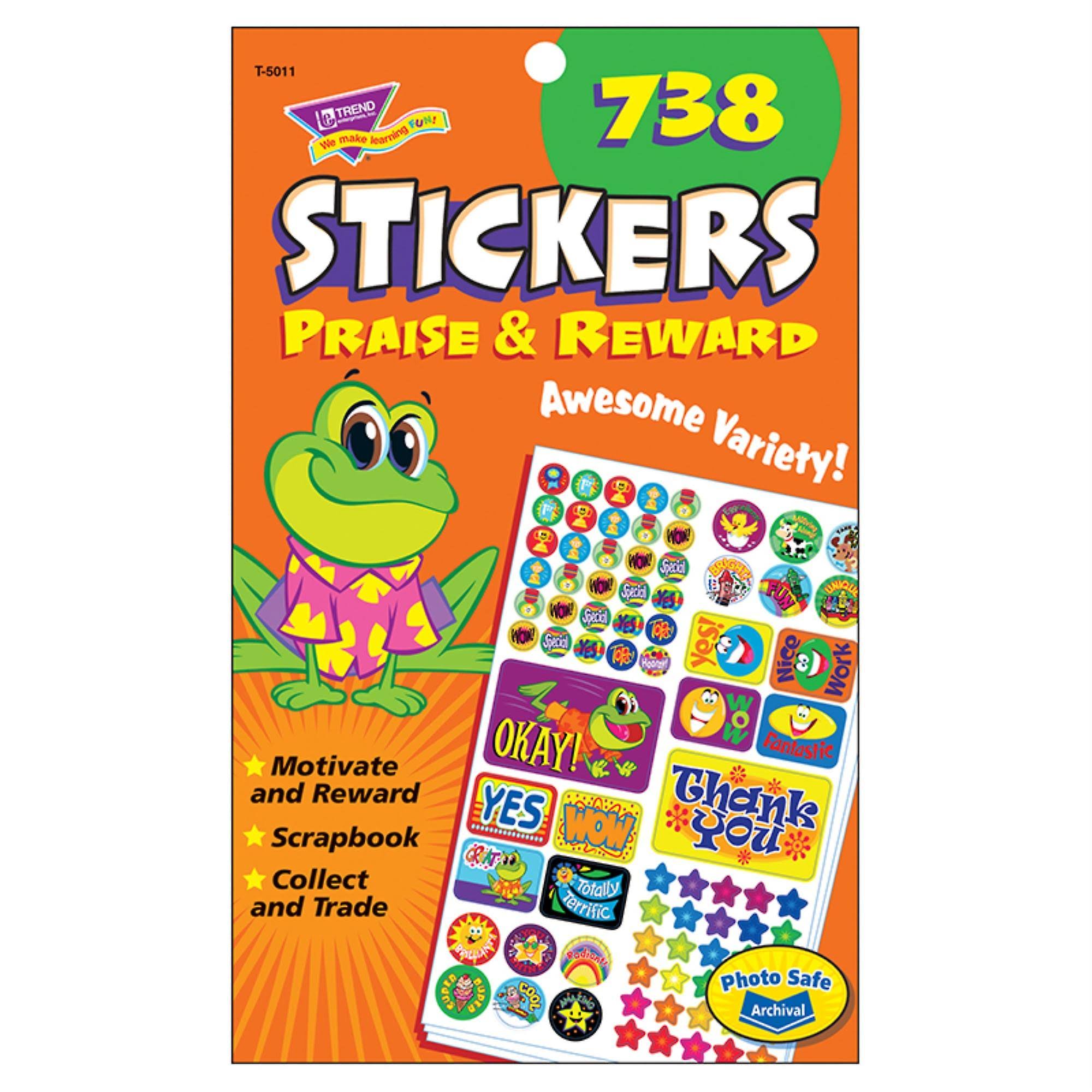 Trend 5011 Praise and Reward Stickers - 738pcs