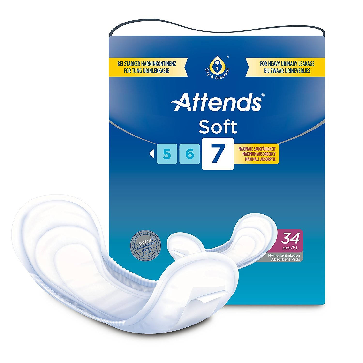 Attends Soft 7 Pads - 34 Pack