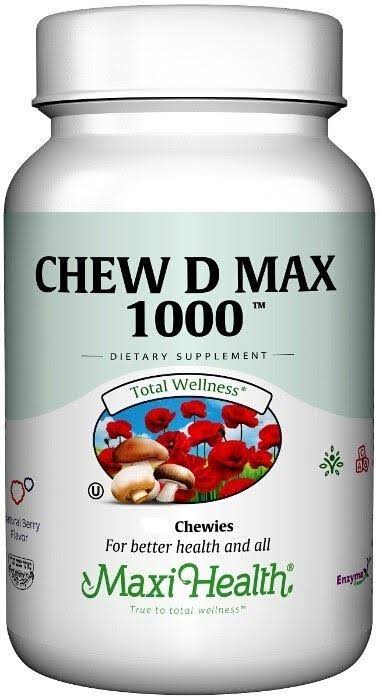 Maxi Chew D Max 1000 Supplement - Berry, 200ct