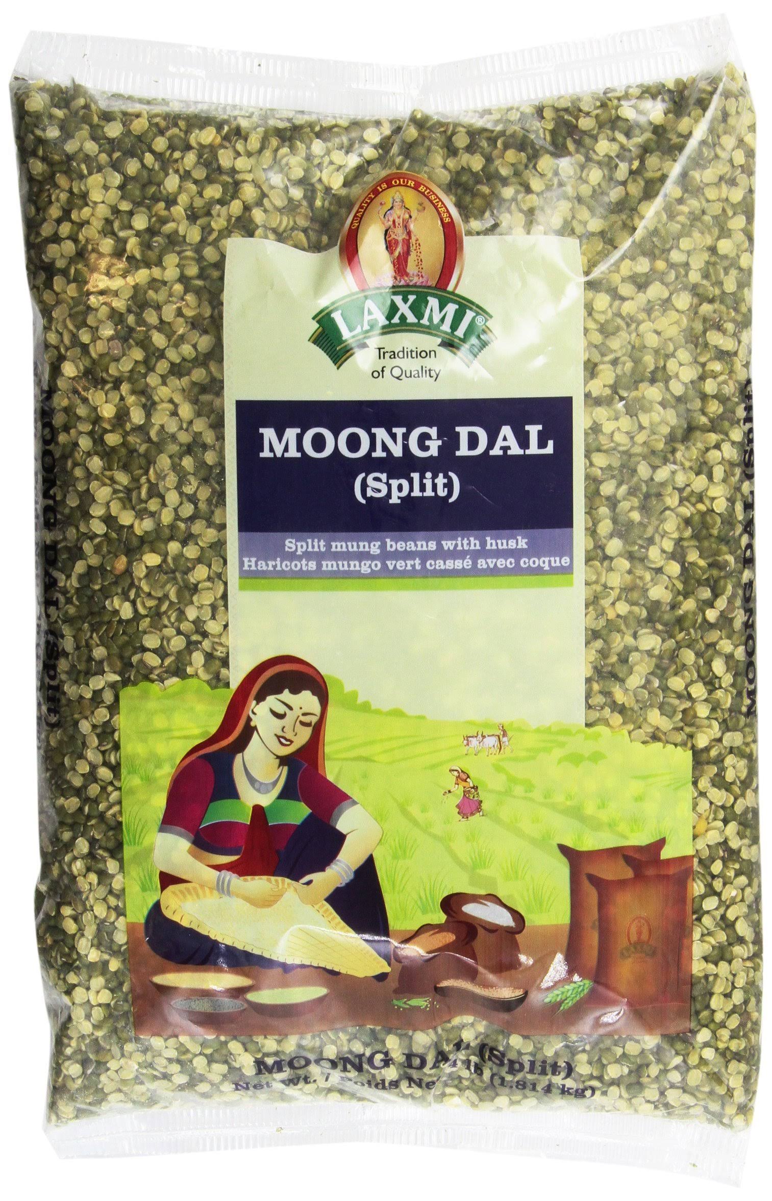 Laxmi Moong Dal Split Mung Beans, 4 Pounds