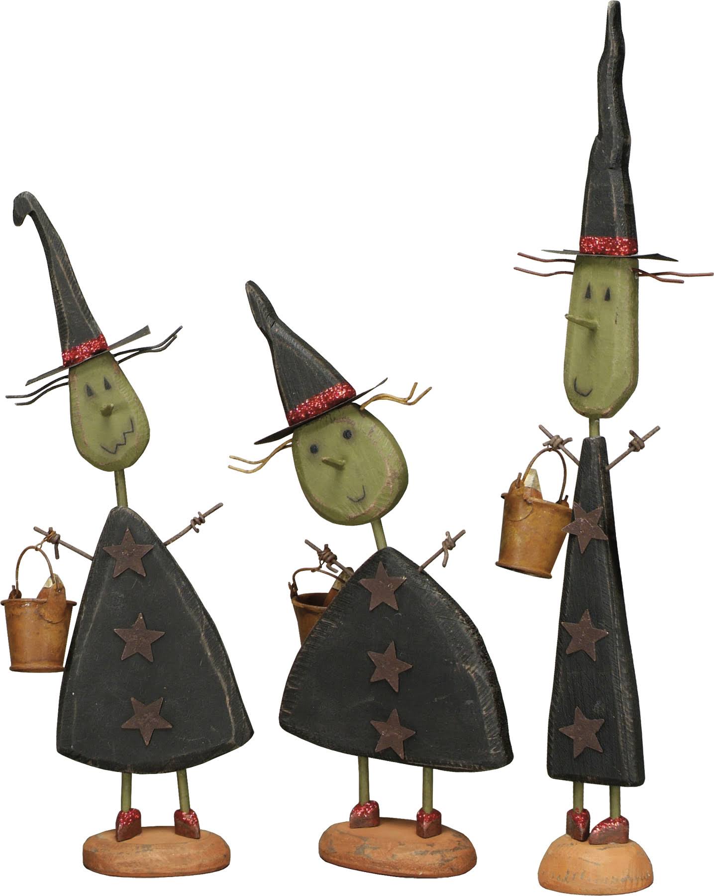 Primitives by Kathy Small Standing Witches - Set of 3 at Hautelook