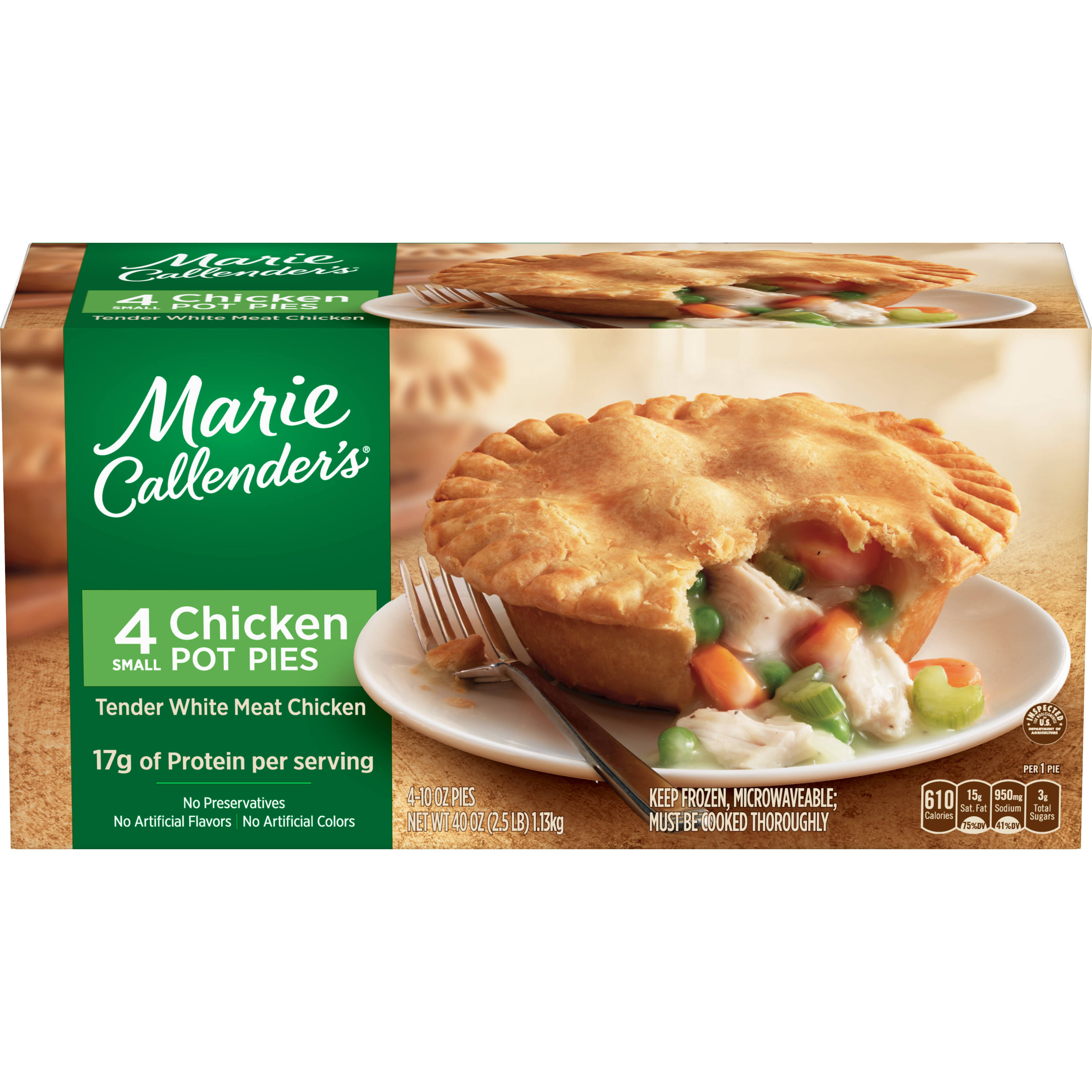 Marie Callender's Frozen Pot Pie Dinner - Chicken, 4ct, 10oz