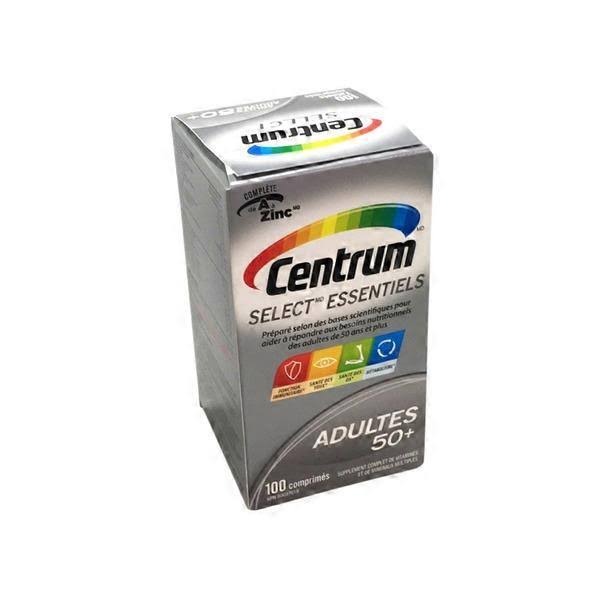 Centrum Select Essentials Adults 50 Plus Combination Multivitamins and Minerals - 100ct