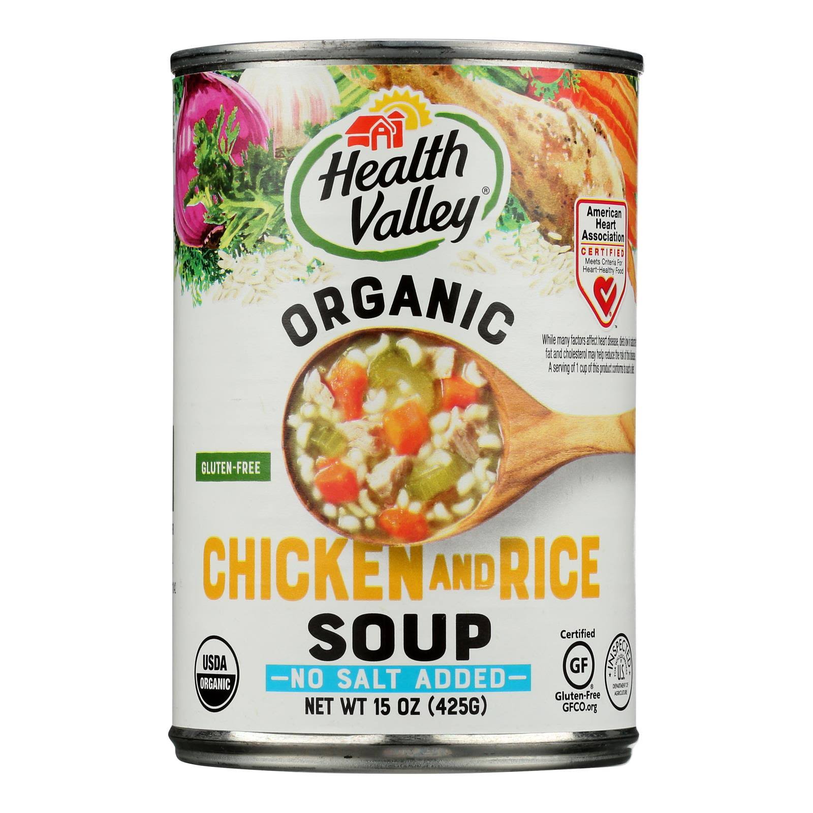 Health Valley Organic Chicken Rice Soup - No Salt Added, 425g