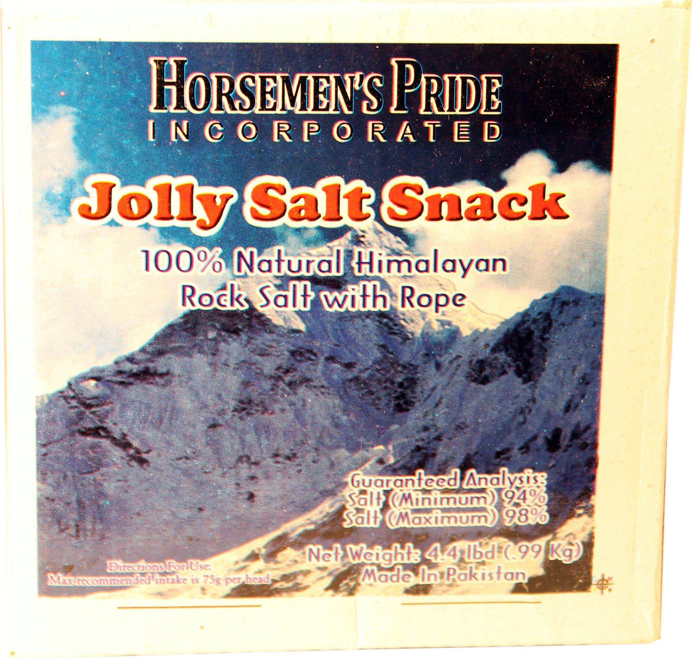 4.4-Pound Horsemen's Pride Salt Block on Rope for Horses