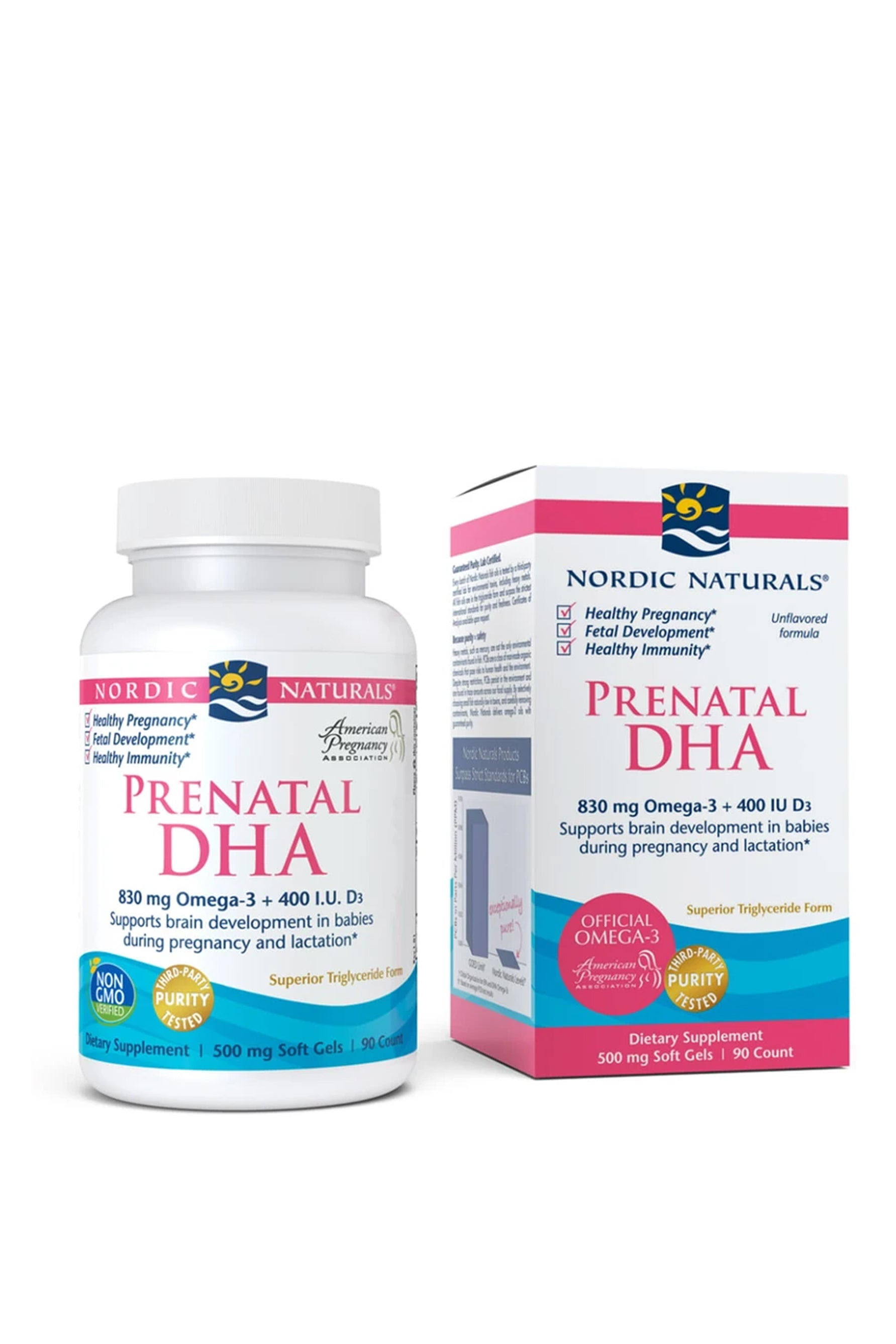 Nordic Naturals Prenatal DHA Dietary Supplement - 90 Soft Gels
