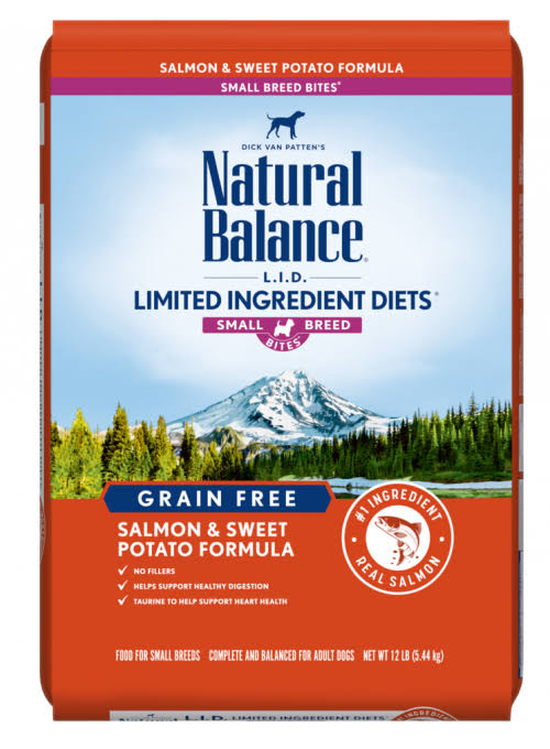 Natural Balance L.I.D. Limited Ingredient Diets Grain Free Salmon & Sweet Potato Formula Small Breed Bites Adult Dry Dog Food