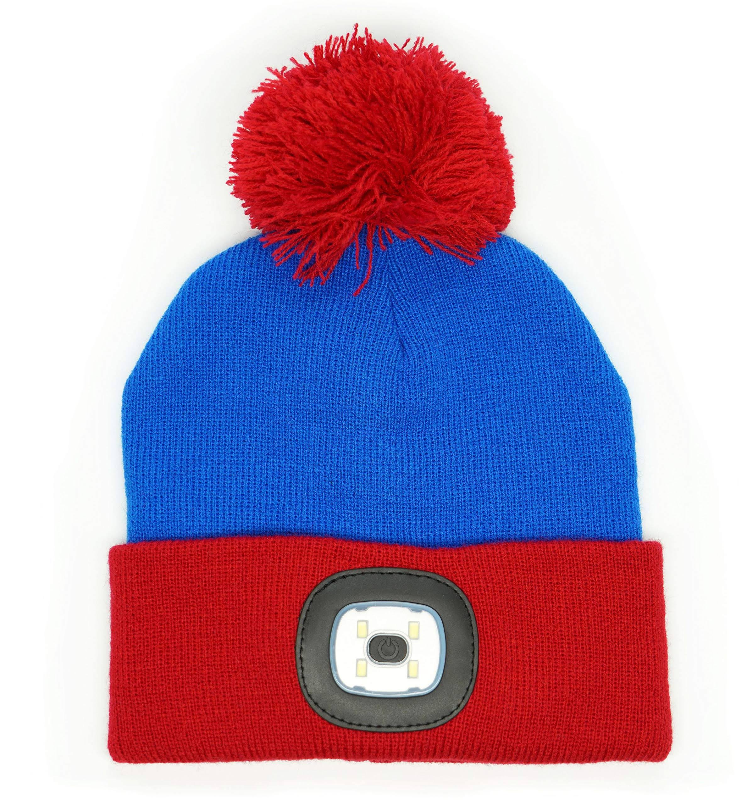 Night Scout Kids Rechargeable LED Beanie Hat Blue