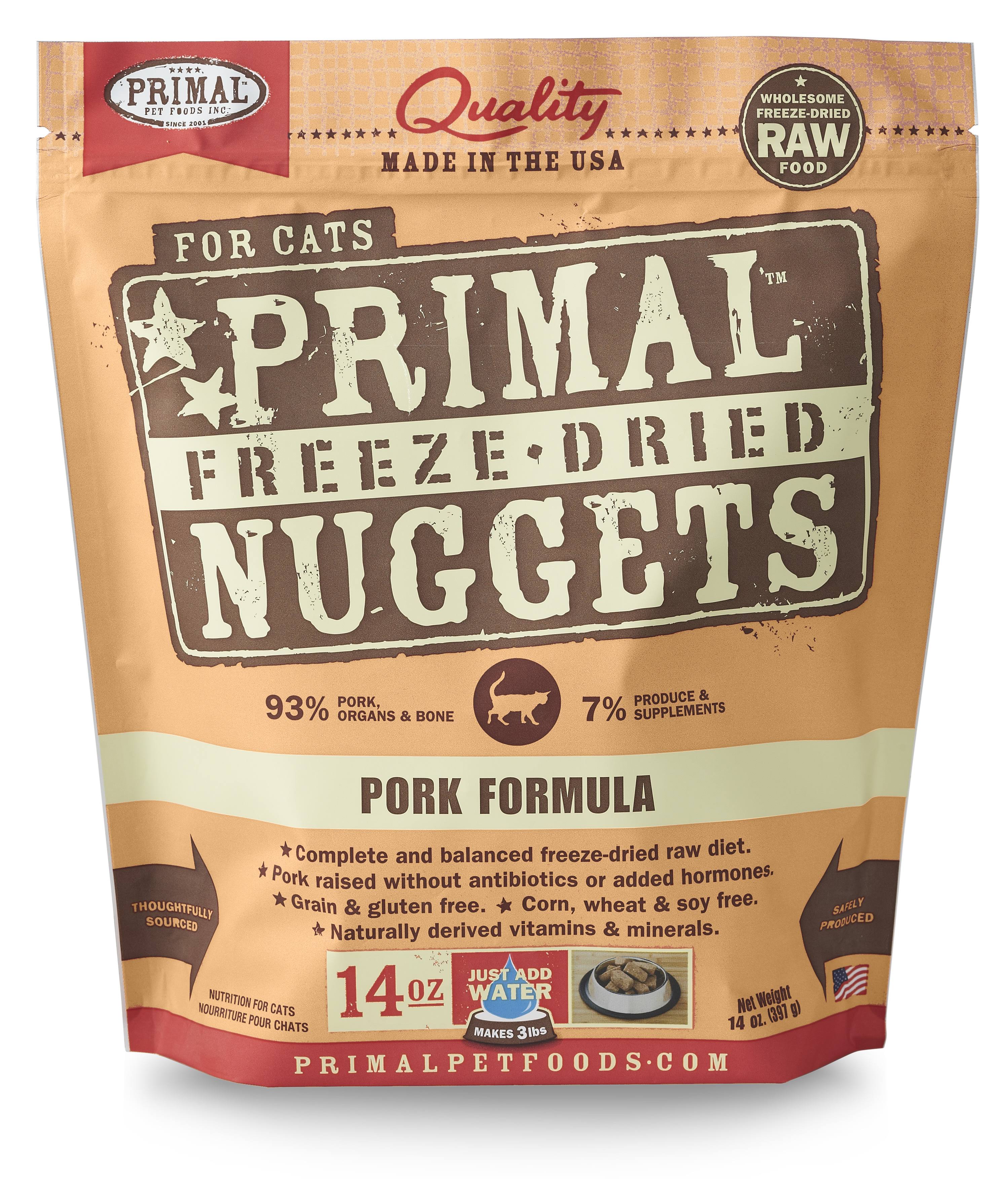 Primal Cat Freeze-Dried Pork Nuggets 14 oz