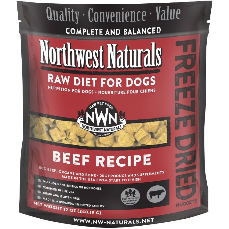 Northwest Naturals Freeze Dried Beef Dog Food, 12 oz
