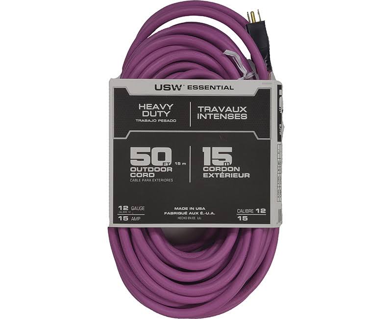 6 Us Wire 65050gen 12/3 X 50' W/black Plugs ($34.71 @ 6 min)
