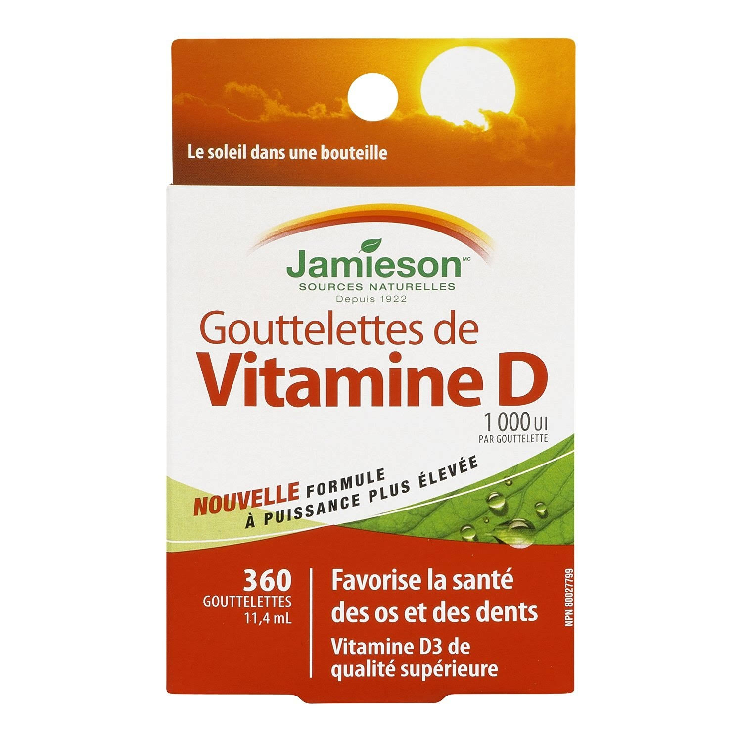 Jamieson Vitamin D Droplets - 1000 IU, 11.4ml