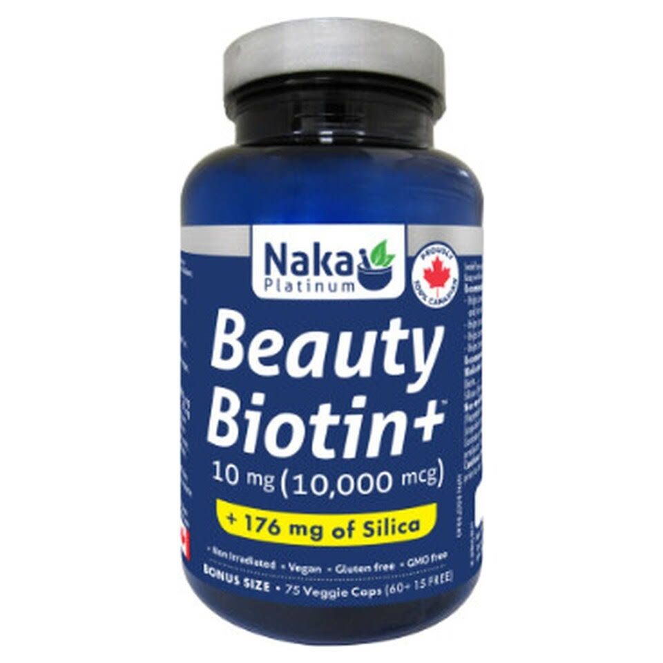 Naka Platinum - Plat Beauty Biotin+ 10,000mcg + silicon75Vcaps